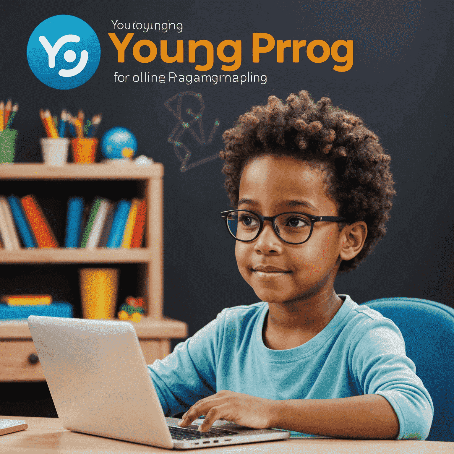 Логотип YoungProg - онлайн-платформа для обучения детей программированию